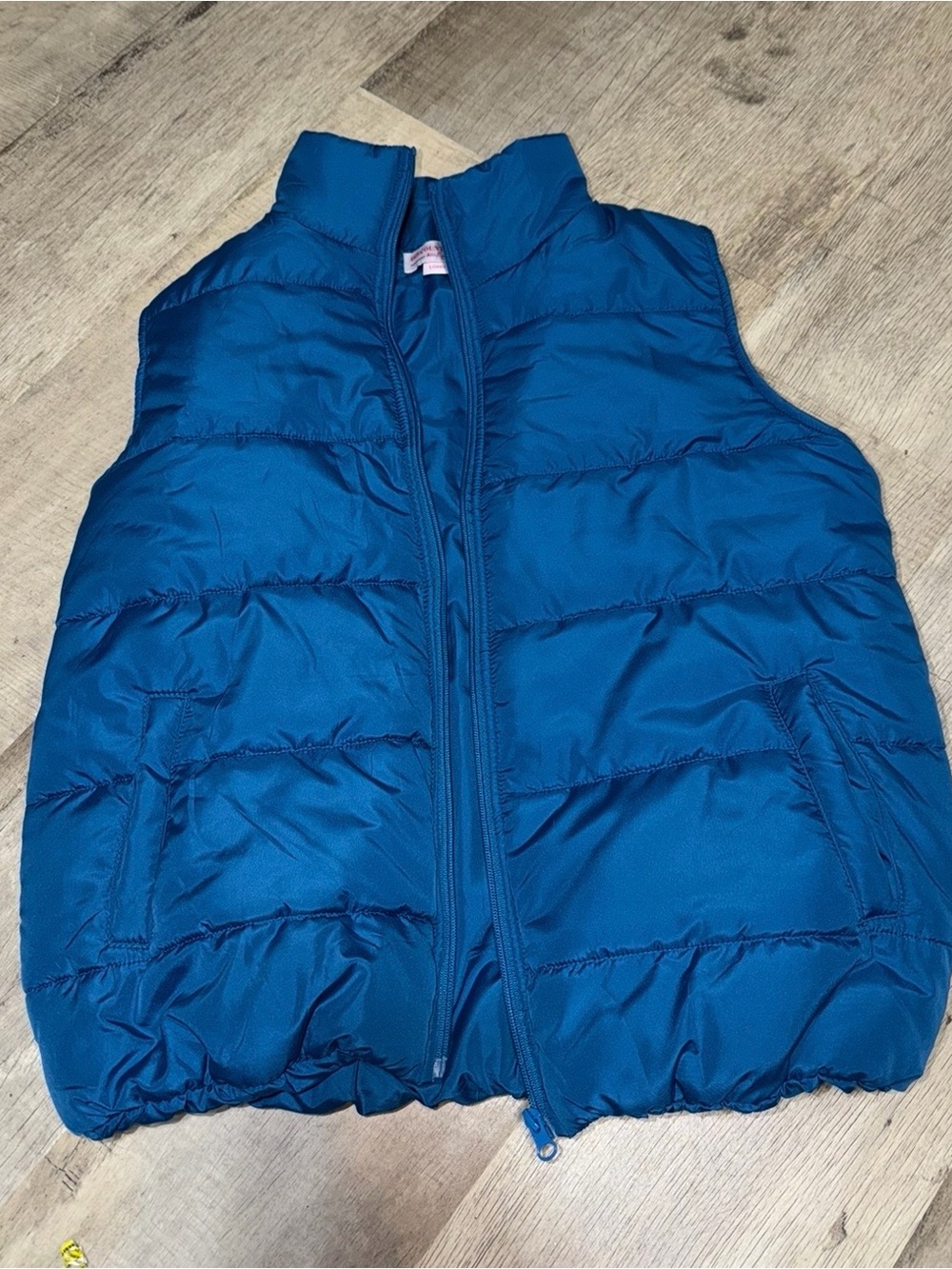 Blue s/m puffer vest from discount divas